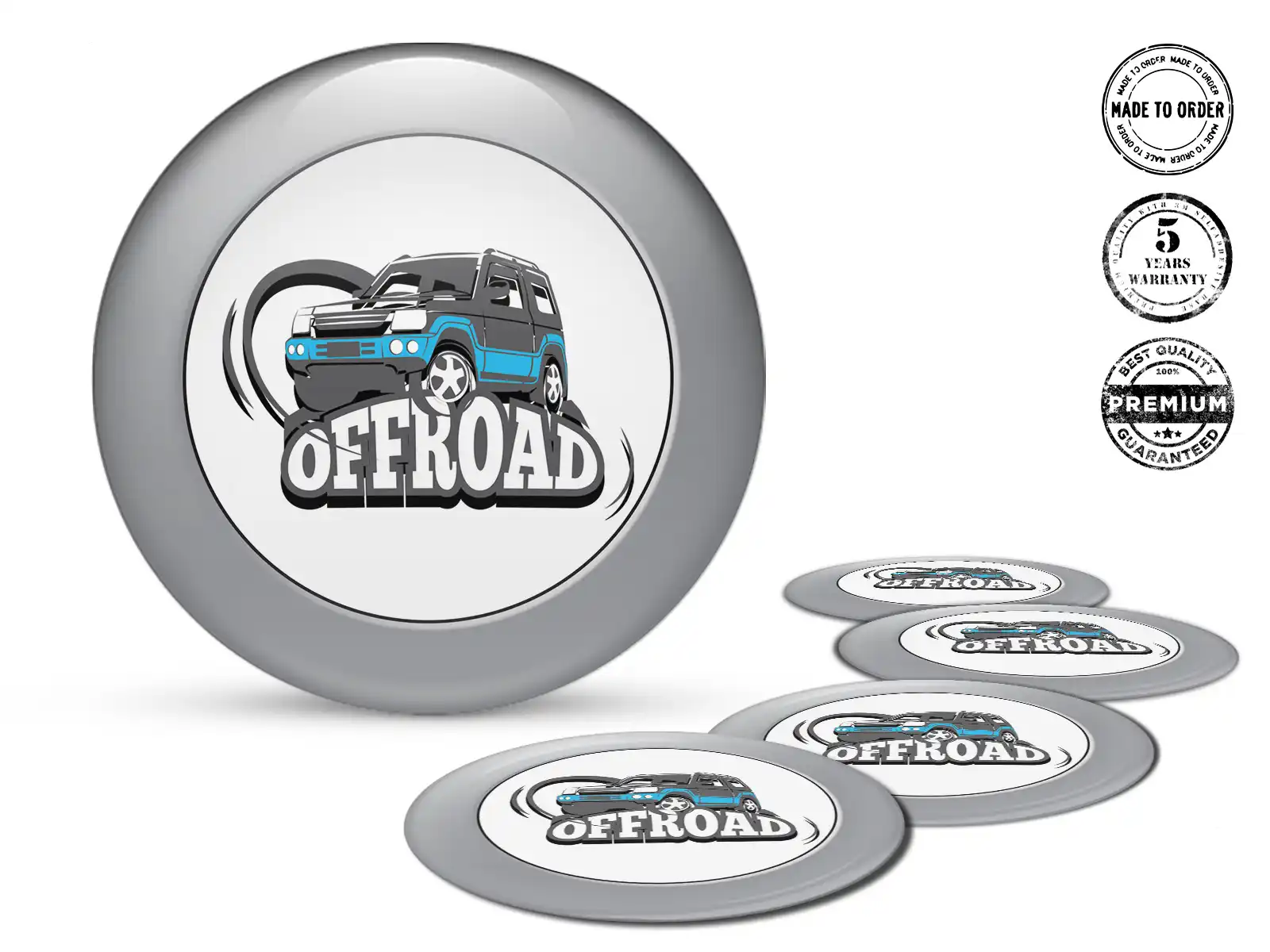 Epoxy-Dome Sticker Rademblem Marke